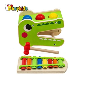 New design pounding music wooden ball xylophone for kids W07C090