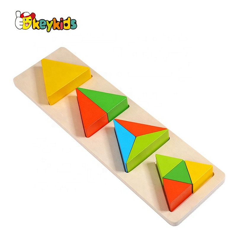 2021 New design Learning color and shapes wooden matching toys for kids W13E166