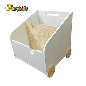 2020 New Design White Solid Wood Toy Organizer Shelves For Kids W08C290