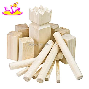 New hottest colored wooden outdoor bowling for summer games W01D009