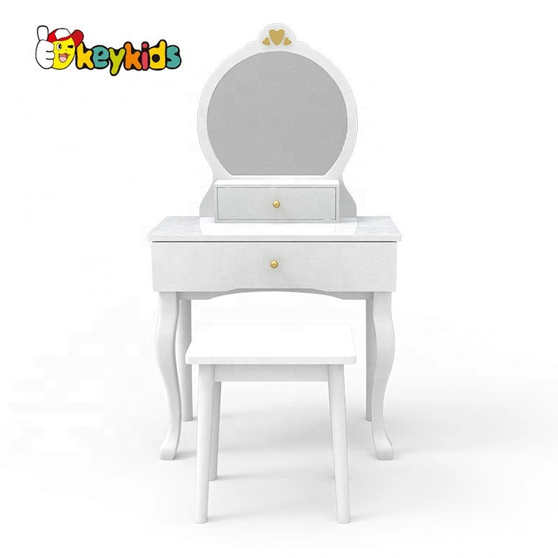 Customize wooden girls white dressing table for wholesale W08H140B