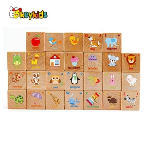 New style 26 pcs wooden letter blocks for kids education W13A138