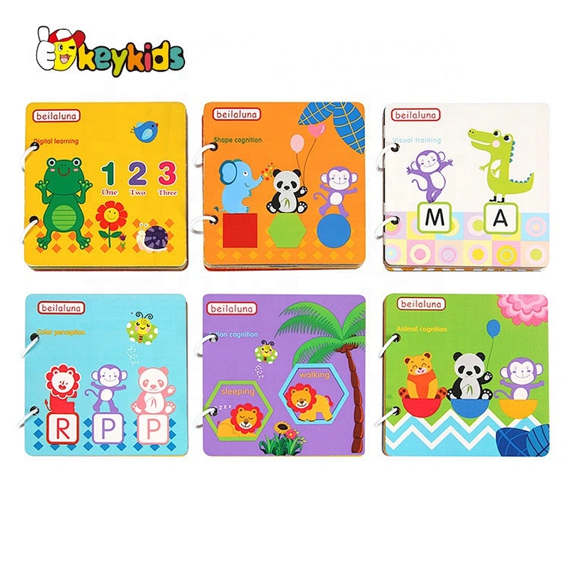 New hottest educational woodne learning book for kids W14H003