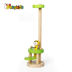 Best fun jumping wooden toy finger flexible exercise for infants W01A348B