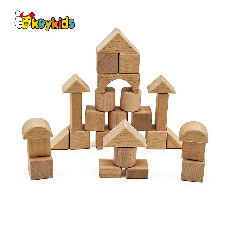 2019 Top sale 28 pieces intelligence diy wood block for wholesale W13A172