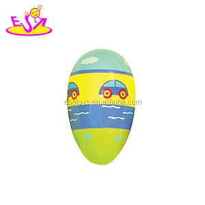Customize educational toys mini wooden kids shaker eggs W07I078