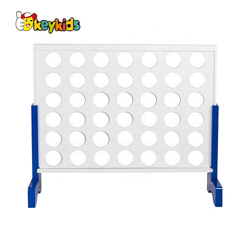 high quality educational wooden connect four game for children W01D060