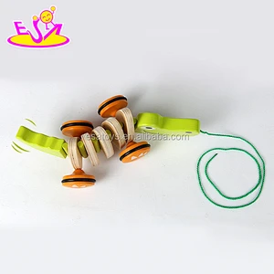 New Design Cute Kids Wooden Animal Car Toy W05B091 any Colores Toy Animal Duck Shaped Toy Animal CN;ZHE Eva