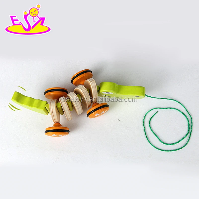 New Design Cute Kids Wooden Animal Car Toy W05B091 any Colores Toy Animal Duck Shaped Toy Animal CN;ZHE Eva
