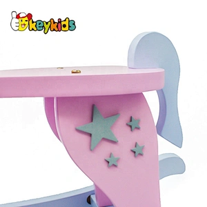 2019 Top sale pink children wooden rocking horse forwholesale W16D118B