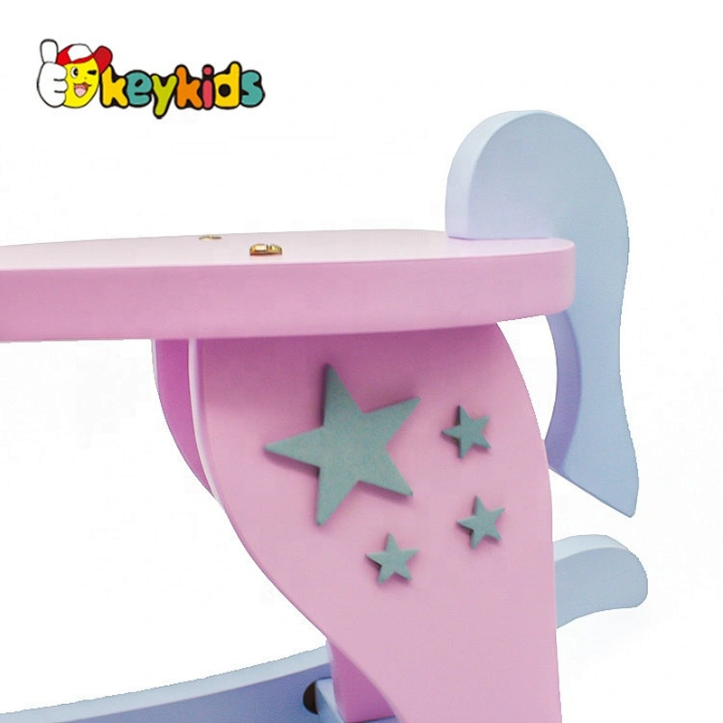 2019 Top sale pink children wooden rocking horse forwholesale W16D118B