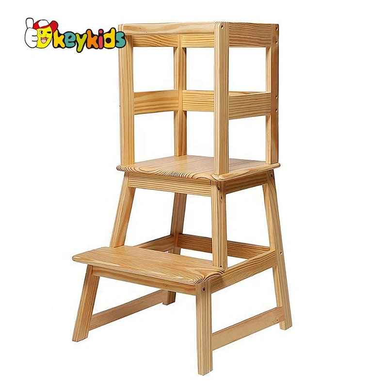 high quality 2 step wooden small step stool for toddlers W08G281