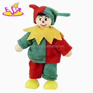 Custom kids funny wooden puppet toys for sale W06D013