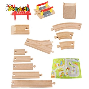 2020 New Arrival Preschool Wooden Train Track Set For Kids W04C195