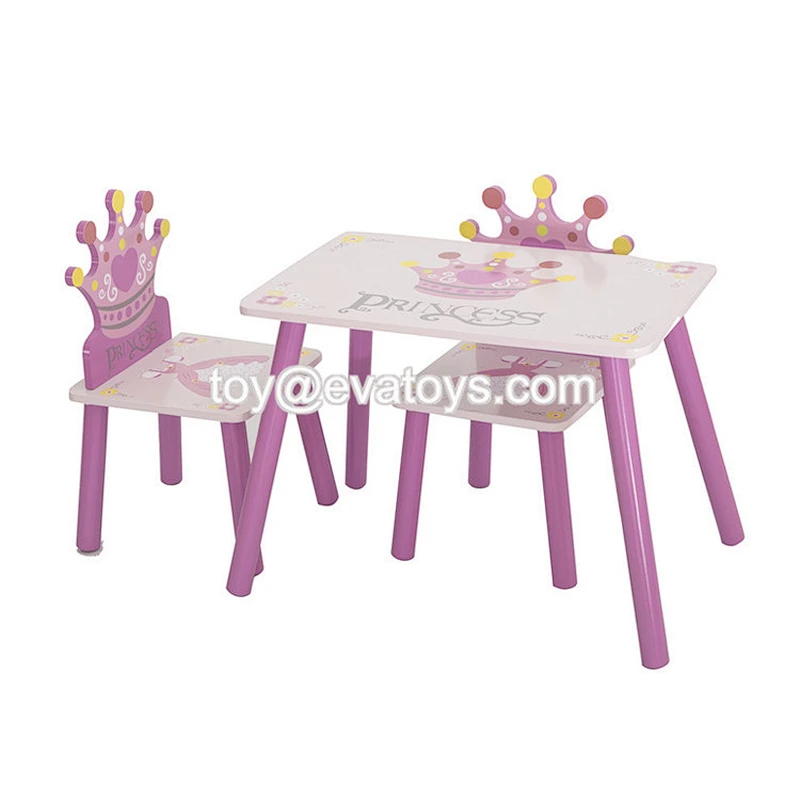 Top Fashion Crayon Kids Wood Desk And Chair Set W08G254