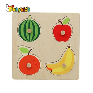 Top fashion educational wood fruit puzzle game for kids W14M157