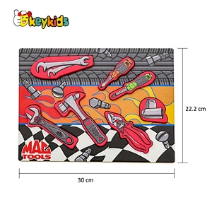Best educational shape matching wooden chunky puzzle with customize W14D072