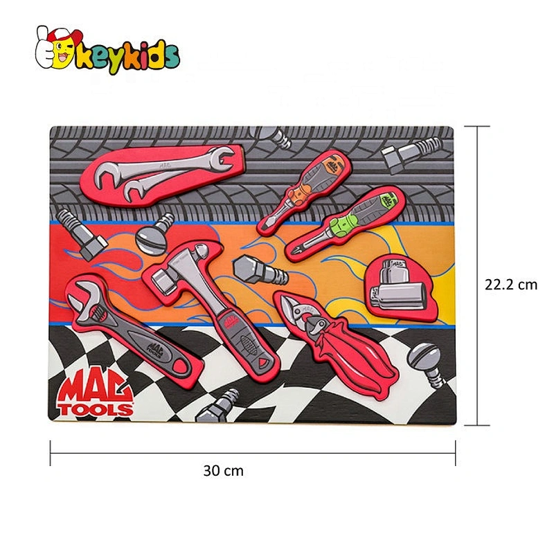 Best educational shape matching wooden chunky puzzle with customize W14D072