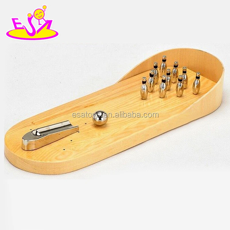 new arrival kids pretend play wood bowling for indoor W01A155