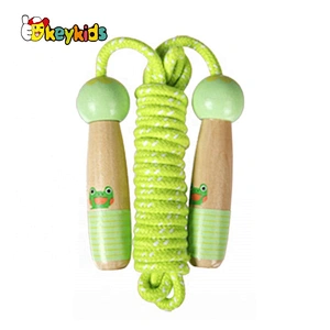 Good Quality Custom Adjustable Fitness Jump Rope With logo Wooden Gym Handle High Speed Skipping Jump Rope W01A372C