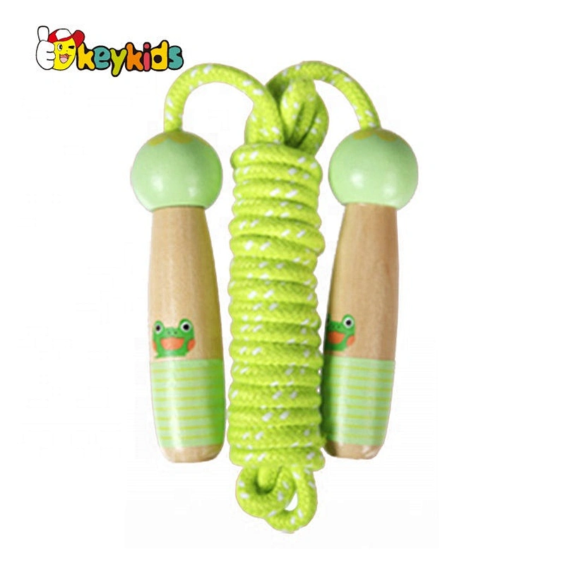 Good Quality Custom Adjustable Fitness Jump Rope With logo Wooden Gym Handle High Speed Skipping Jump Rope W01A372C