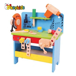 Top sale educational toy tool kit wooden carpenter set toy for kids W03D118