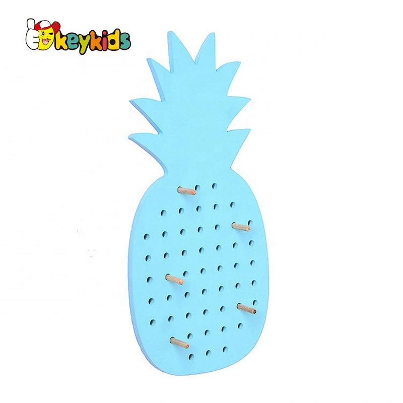 Customize fruit wooden decorative coat hooks for sale W09B103C