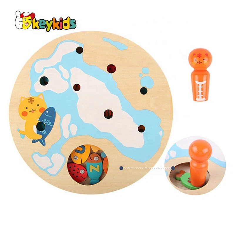 New arrived educational children magnetic wooden fishing toy game for boys girl gifts W01A398