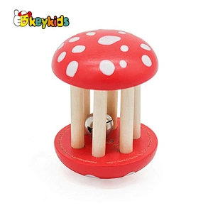 Eco-friendly Safety wooden baby rattle set for sale W08K304