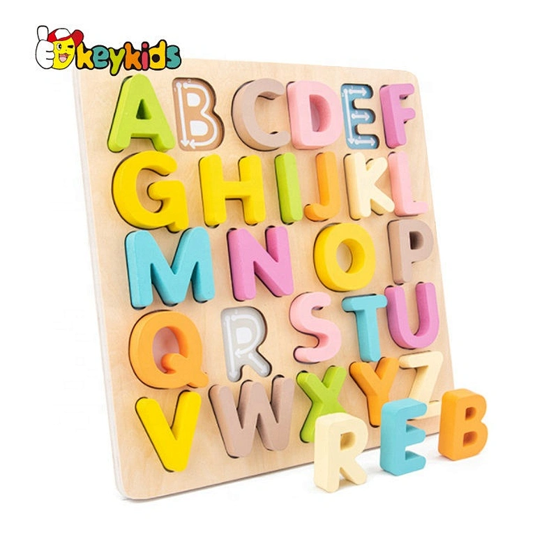 2020 Customize preschool wooden geometric shapes blocks for kids W14A240