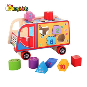 2020 wholesale preschool wooden car construction set toy for children W04A507