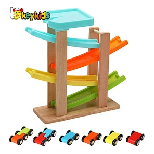 2020 New Released Wooden Mini Toy Car Ramp For Toddlers W04E098