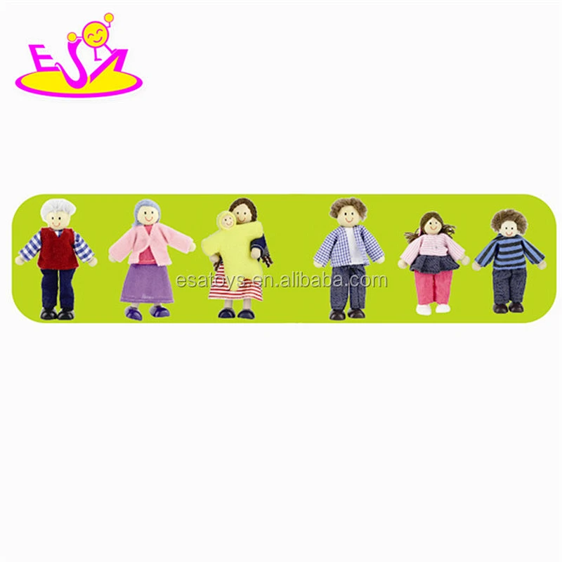 Custom funny toy wooden kids puppets for sale W06D015
