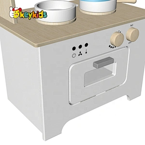 New design interactive pretend play mini wooden kitchen toy for kids W10C634