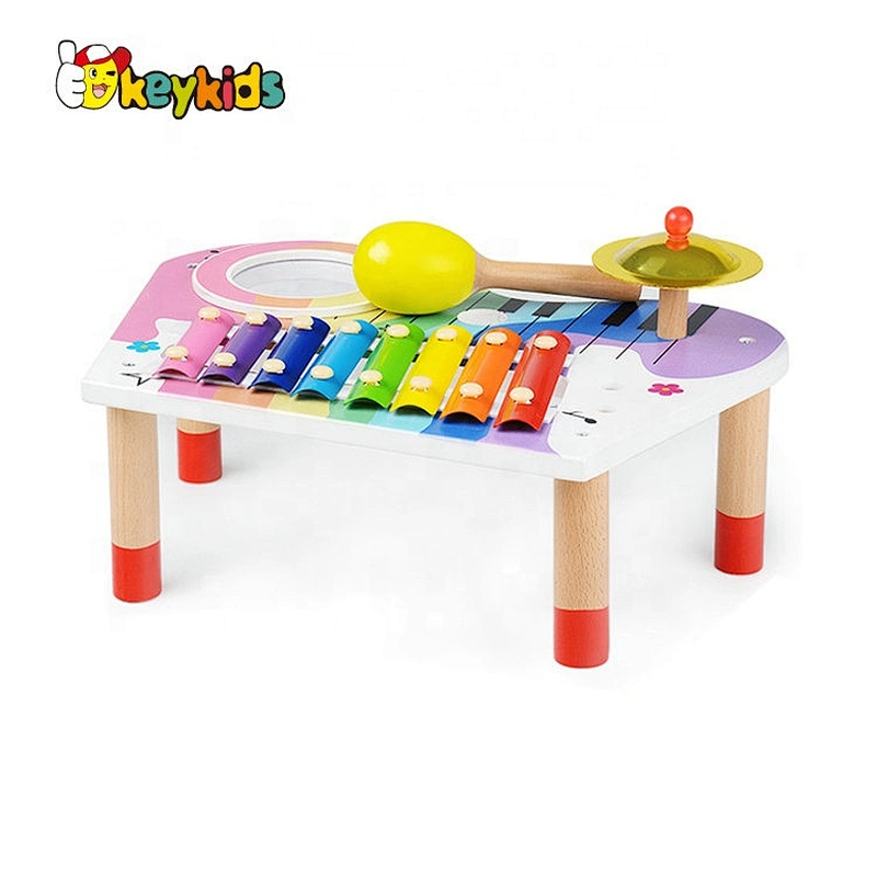 High Quality Preschool Wooden Drum Keyboard Musical Toys For Wholesale W07A160