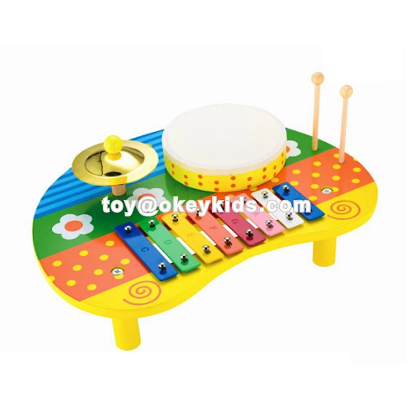 New hottest educational wooden musical learning toys for kids W07A152