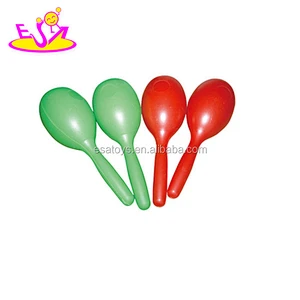 Custom musical instrument wooden mini toy kids maracas for sale W07I067