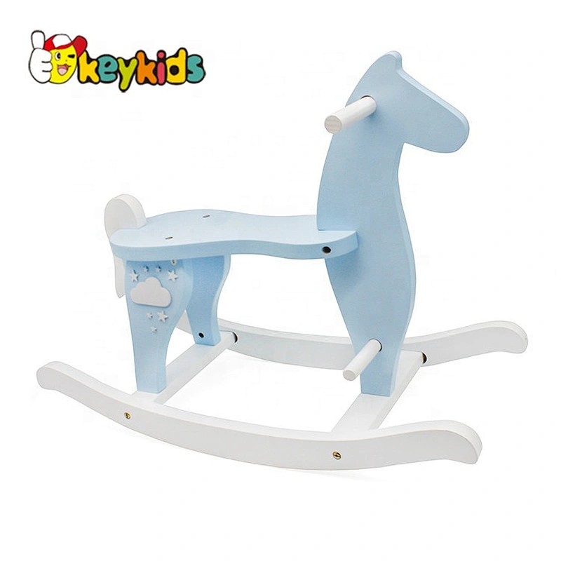 2019 Top Sale Kids Lovely Wooden Rocking Horse Toy For Wholesale W16D118