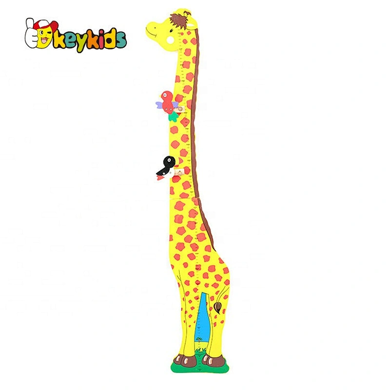 wholesale giraffe wooden baby growth ruler for wall W09C015