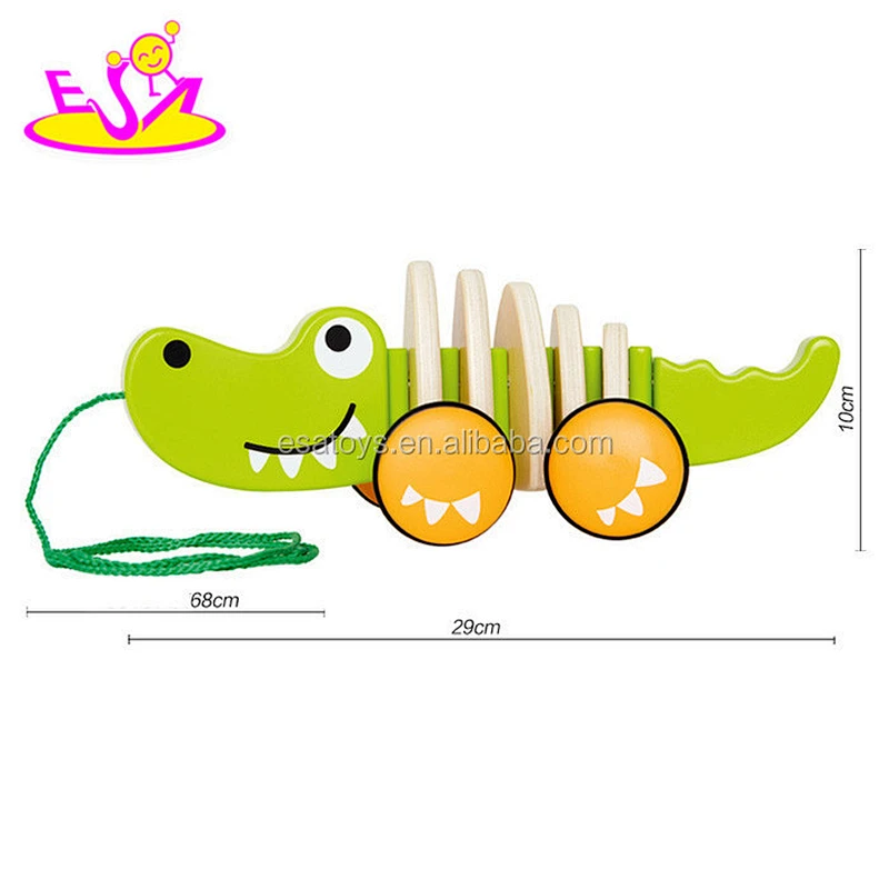 New Design Cute Kids Wooden Animal Car Toy W05B091 any Colores Toy Animal Duck Shaped Toy Animal CN;ZHE Eva