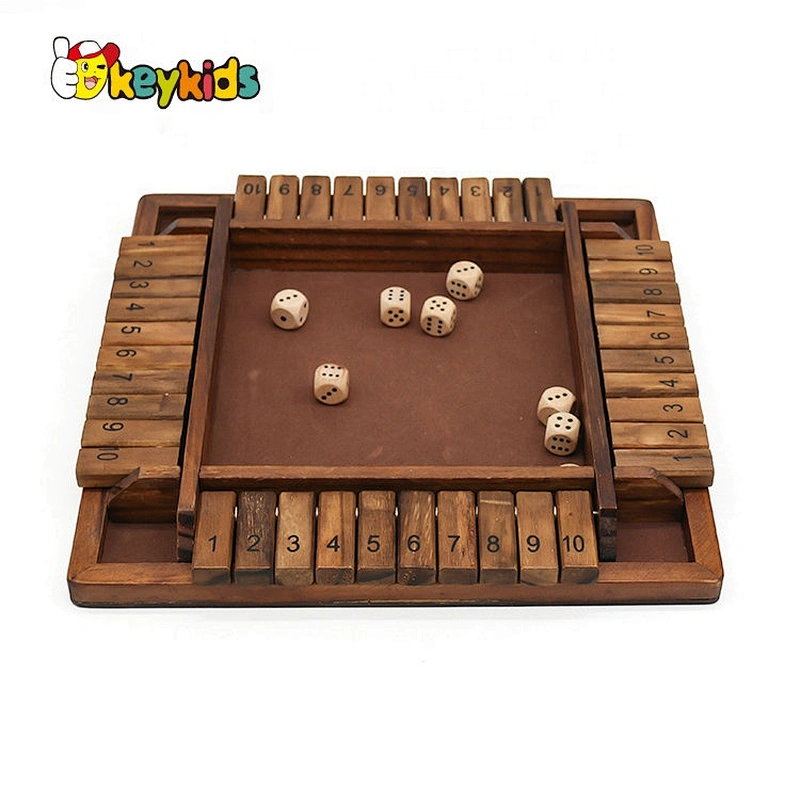 Wooden Children Board Game Shut The Box Dice Games For Kids W11A113