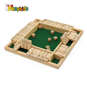 Educational Children Shut The Box Game Wooden Games Set W11A114