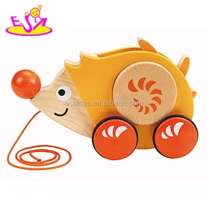 New Design Cute Kids Wooden Animal Car Toy W05B091 any Colores Toy Animal Duck Shaped Toy Animal CN;ZHE Eva