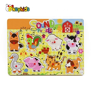 2020 Top Sale Educational Animal Puzzle Wooden For Toddlers W14D096