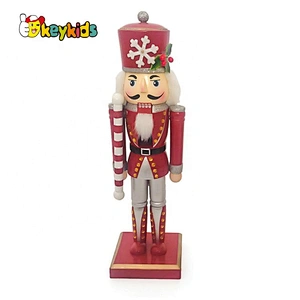 Customize soldier toy wooden gold nutcracker for wholesale W02A345