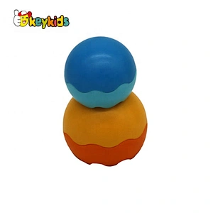 Customize kids role play wooden toy ice cream cone set for sale W13D331