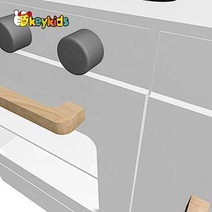 New design children wooden interactive pretend play toy cooking set with real water W10C625