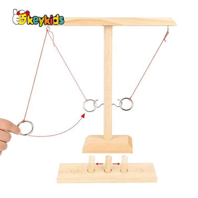 2021 New interesting wooden hook and ring toss battle game W01A422