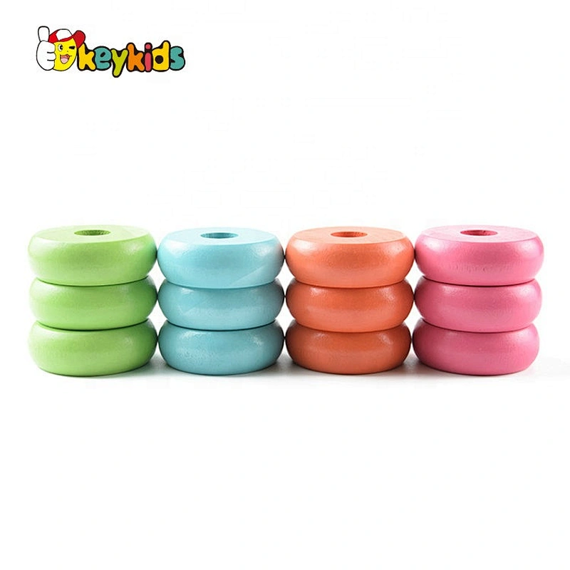 2020 New arrival balancing wooden kids stacking blocks for wholesale W11F089