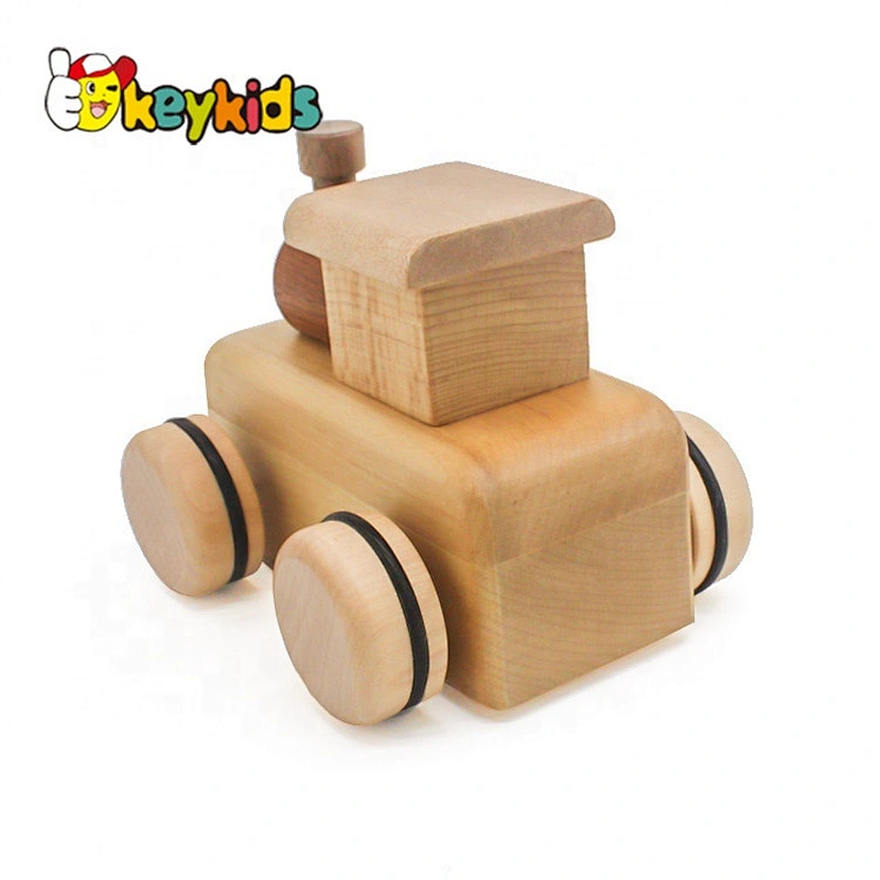 high quality small wooden toy car with music W04A390